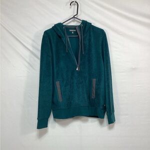 Toad&Co XL Teal half zip hoodie